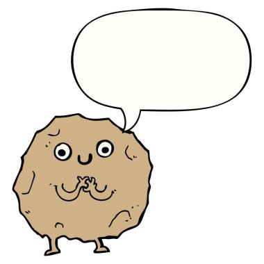 çizgi film rock karakteri ve konuşma balonu