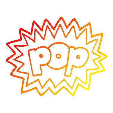 sıcak degrade çizgi çizim karikatür pop sembolü