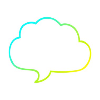 soğuk degrade çizgi çizim karikatür gri konuşma balonu