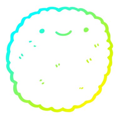 soğuk degrade çizgi çizim karikatür bisküvi