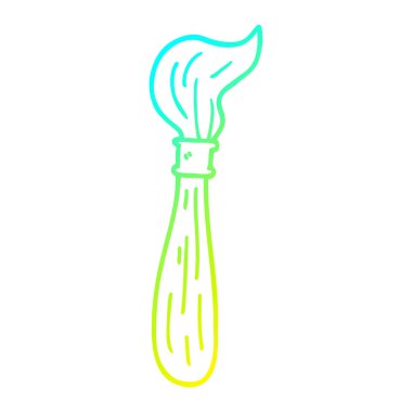 soğuk degrade çizgi çizim karikatür boya fırçası