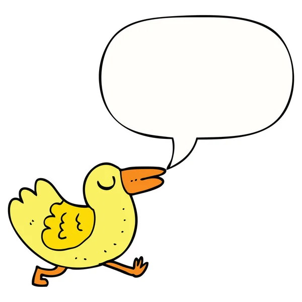 Bublina kreslených ptáků a řeči — Stockový vektor
