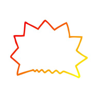 sıcak degrade çizgi çizim karikatür big bang patlama