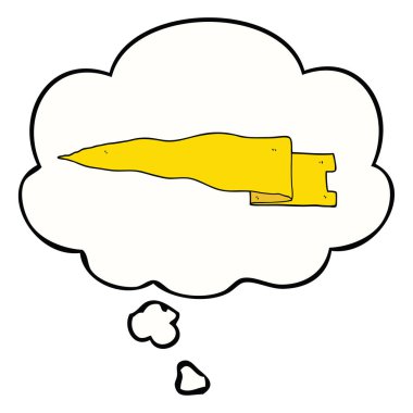 karikatür sallayarak afiş ve düşünce balonu