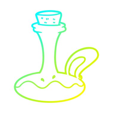 soğuk degrade çizgi çizim karikatür yağı