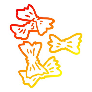 sıcak degrade çizgi çizim karikatür buğday makarna