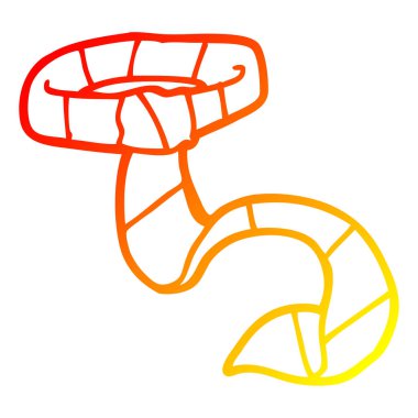 sıcak degrade çizgi çizim karikatür çizgili kravat