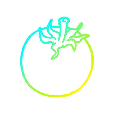 soğuk degrade çizgi çizim taze domates