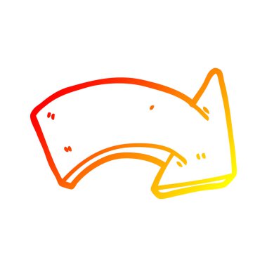 sıcak degrade çizgi çizim karikatür işaret ok işareti