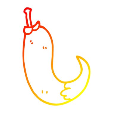 sıcak degrade çizgi çizim karikatür kırmızı acı biber biber