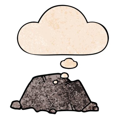 grunge doku desen tarzı karikatür rock ve düşünce balonu