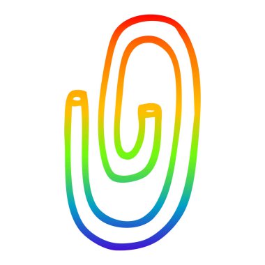 gökkuşağı gradyan çizgi çizim karikatür ataş