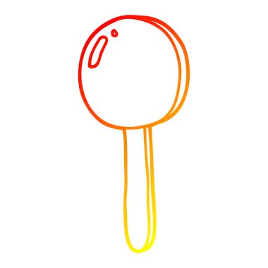 sıcak degrade çizgi çizim karikatür lolipop