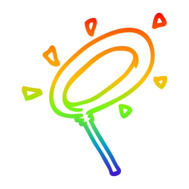 gökkuşağı gradyan çizgi çizim karikatür melek halo