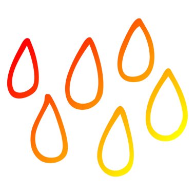 sıcak degrade çizgi çizim karikatür kan damlacıkları