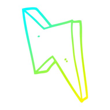 soğuk degrade çizgi çizim karikatür yıldırım