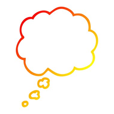 sıcak degrade çizgi çizim karikatür ifade balonu