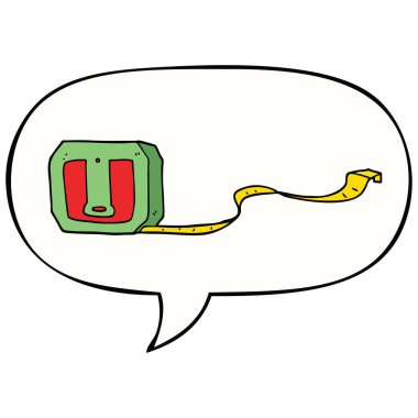 karikatür bant ölçüsü ve konuşma balonu