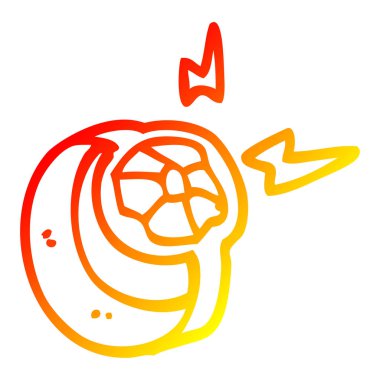 sıcak degrade çizgi çizim karikatür sihirli yüzük