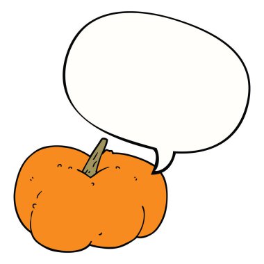 karikatür kabak kabak ve konuşma balonu