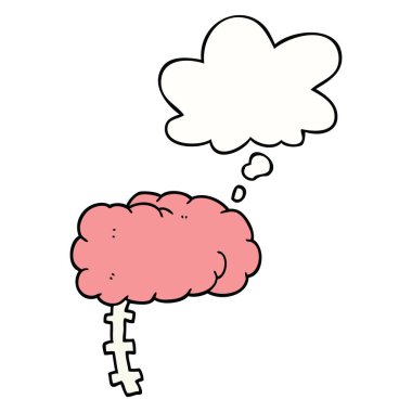 karikatür beyin ve düşünce balonu