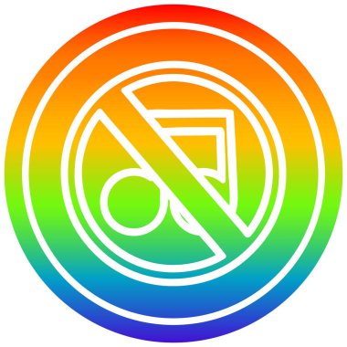 gökkuşağı spektrumunda müzik dairesel