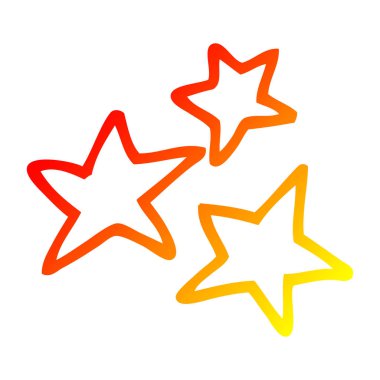 sıcak degrade çizgi çizim karikatür sarı yıldız