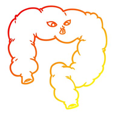 sıcak degrade çizgi çizim karikatür kolon