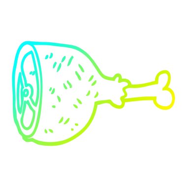 soğuk degrade çizgi çizim karikatür iyi pişmiş et