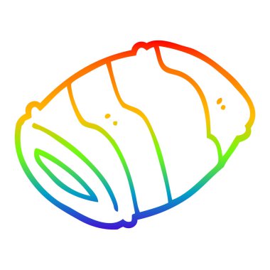 gökkuşağı gradyan çizgi çizim karikatür yastık