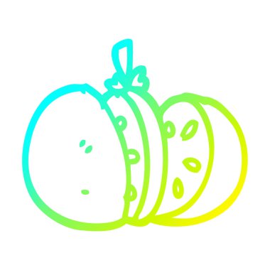 soğuk degrade çizgi çizim karikatür kesilmiş turuncu