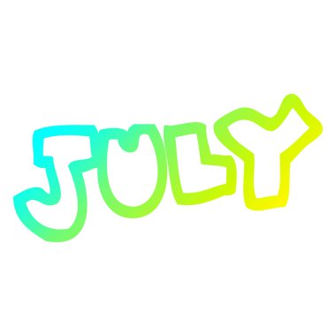 temmuz soğuk degrade çizgi çizim karikatür ay