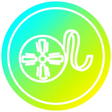 soğuk degrade spektrumda film makara dairesel