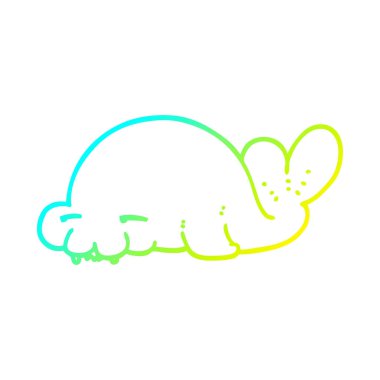 soğuk degrade çizgi çizim karikatür mühür