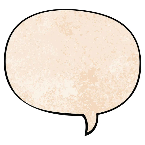 Cartoon speech bubble in retro texture style and speech bubble i — Stock Vector