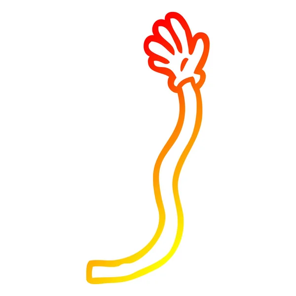 Warm gradient line drawing cartoon retro hand gestures — Stock Vector