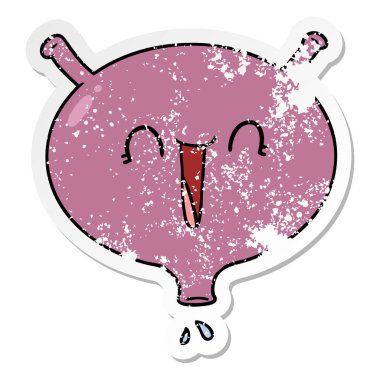 bir karikatür gülme mesane sıkıntılı etiket