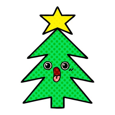 çizgi roman tarzı çizgi film Noel ağacı