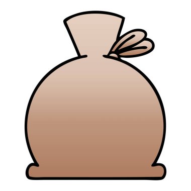 degrade gölgeli karikatür çantası