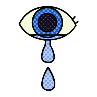 göz ağlıyor çizgi roman tarzı çizgi film