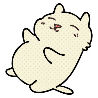 ilginç çizgi roman tarzı çizgi film kedi