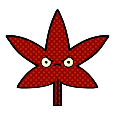 çizgi roman tarzı çizgi film sonbahar yaprak