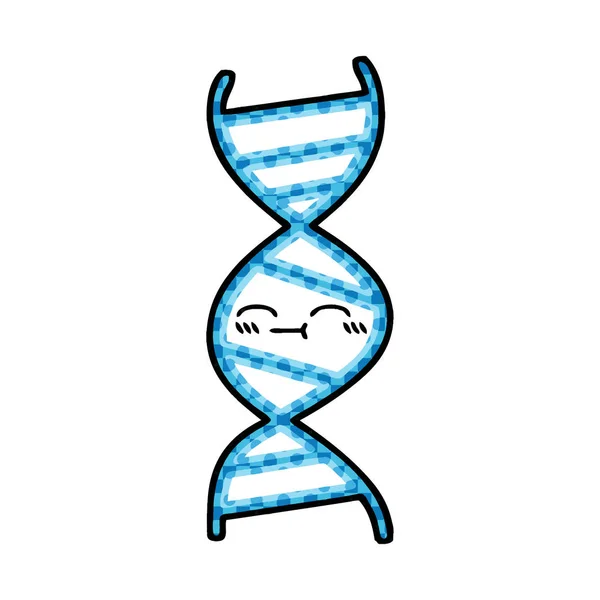 만화도 서 스타일 만화 Dna 가닥 — 스톡 벡터