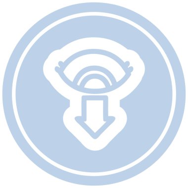 bakan göz dairesel simgesini