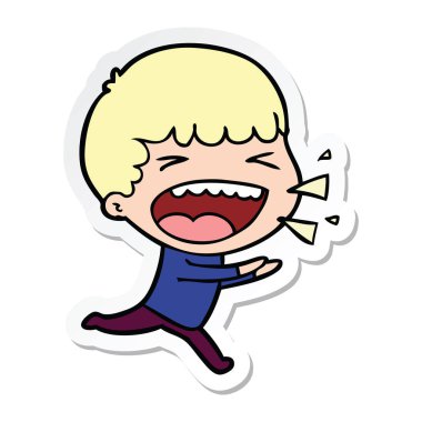 adam bir çizgi film etiketi