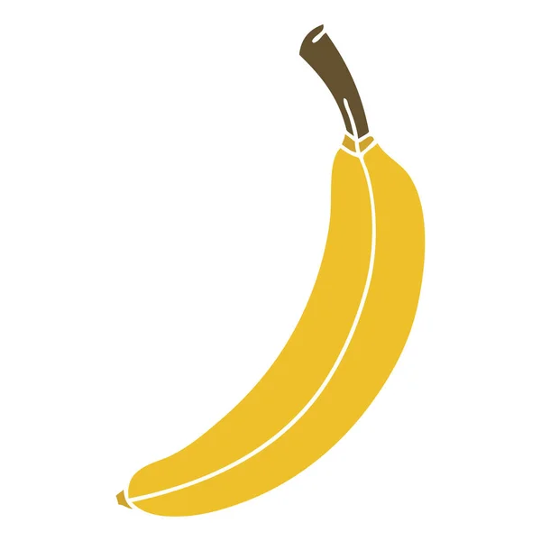 Bizarre dessiné à la main banane dessin animé — Image vectorielle