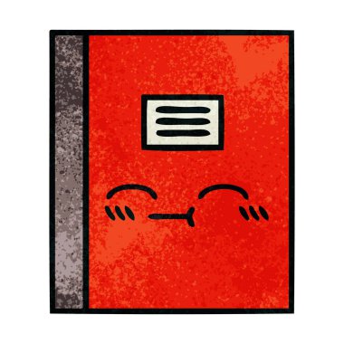 Retro grunge doku karikatür defter