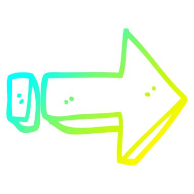 soğuk degrade çizgi çizim karikatür ok yön işaret