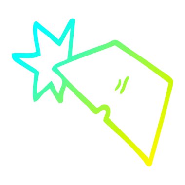 soğuk degrade çizgi çizim karikatür parlak jilet