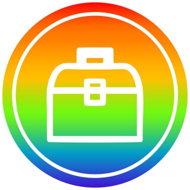 gökkuşağı spektrumlu araç kutusu dairesel